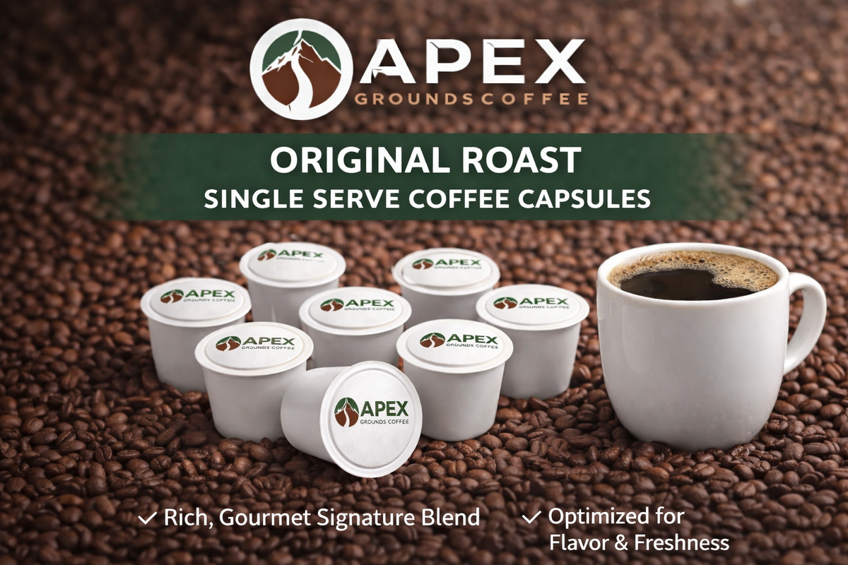 12 Pack Single Serve Coffee Capsules Apex Grounds Coffee