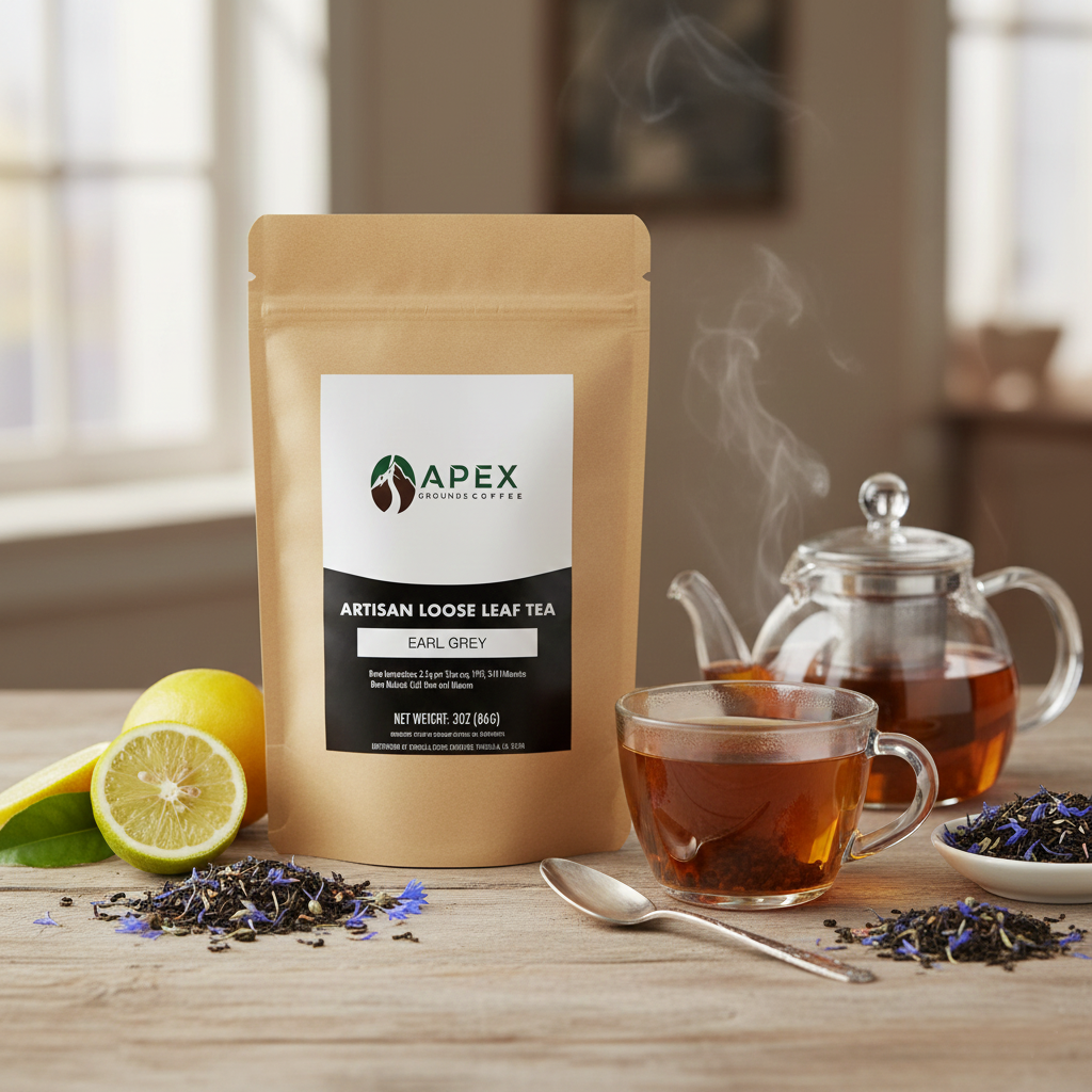 Earl Grey Loose Leaf Tea Artisan Blend Apex Grounds Coffee