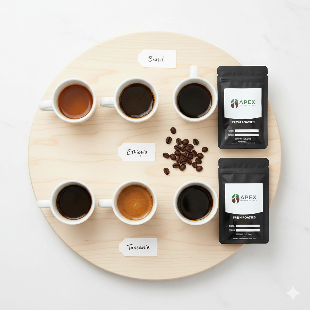 Single Origin Coffee Favorites Sample Pack Apex Grounds Coffee