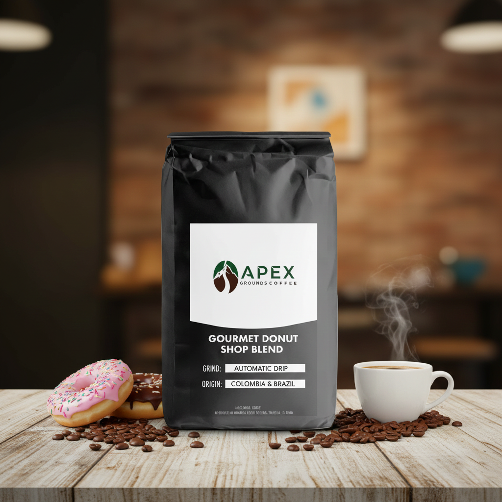 Gourmet Donut Shop Apex Grounds Coffee